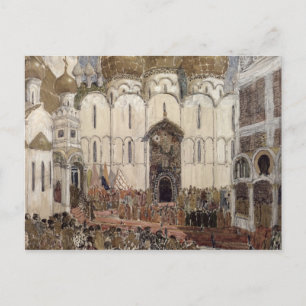Stage design for Boris Godunov Postcard