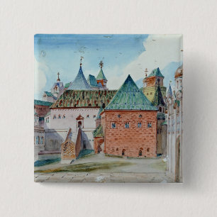 Stage design for Modest Mussorgsky's opera 15 Cm Square Badge