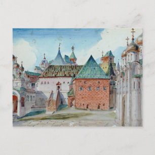 Stage design for Modest Mussorgsky's opera Postcard