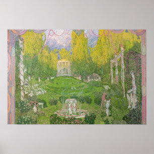 Stage design for opera 'Orpheo ed Euridice' Poster