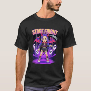 Stage Fright Halloween Idol with Scythe Kpop Fan T-Shirt