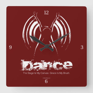 Stage Is My Canvas (Dance) Square Wall Clock