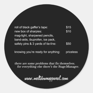 Stage Manager Stickers (Round)