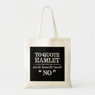 Stage Manager Theatre Gifts - Shakespeare Hamlet Q Tote Bag