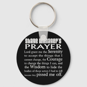 Stage Manager's Prayer Key Ring