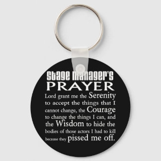 Stage Manager's Prayer Key Ring