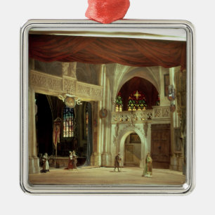 Stage model for the opera metal tree decoration