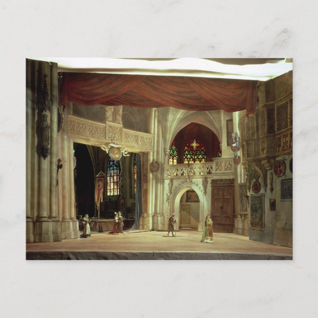 Stage model for the opera postcard (Front)