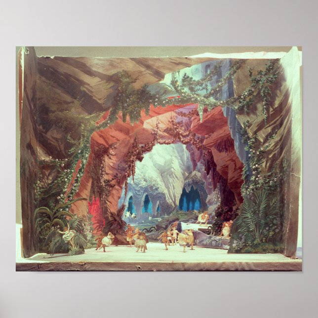 Stage model for the opera 'Tannhauser' Poster (Front)