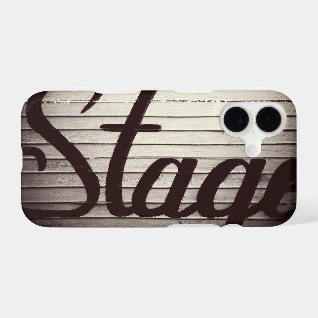 "Stage" Vintage Sign (Back (Horizontal))