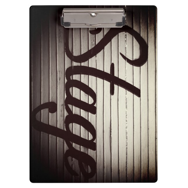 "Stage" Vintage Sign Clipboard (Front)