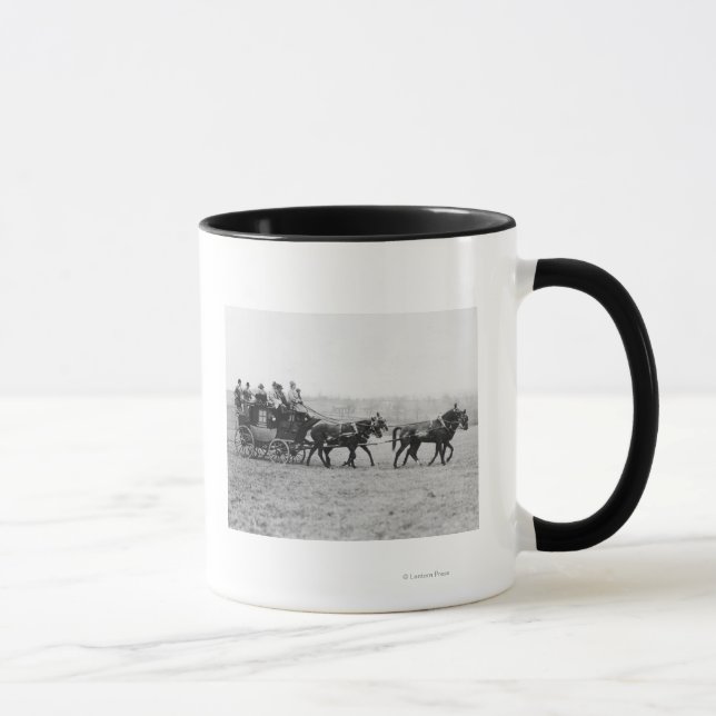 Stagecoach Cross Country Race Photograph Mug (Right)