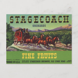 Stagecoach Postcard
