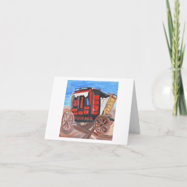 Stagecoach Thank You Card (Front)