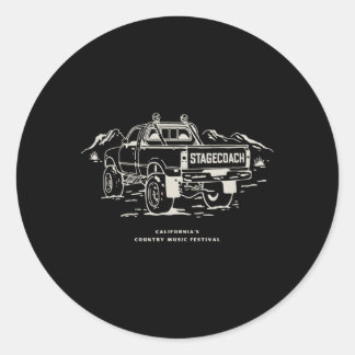 Stagecoach Truck Lineup Classic Round Sticker
