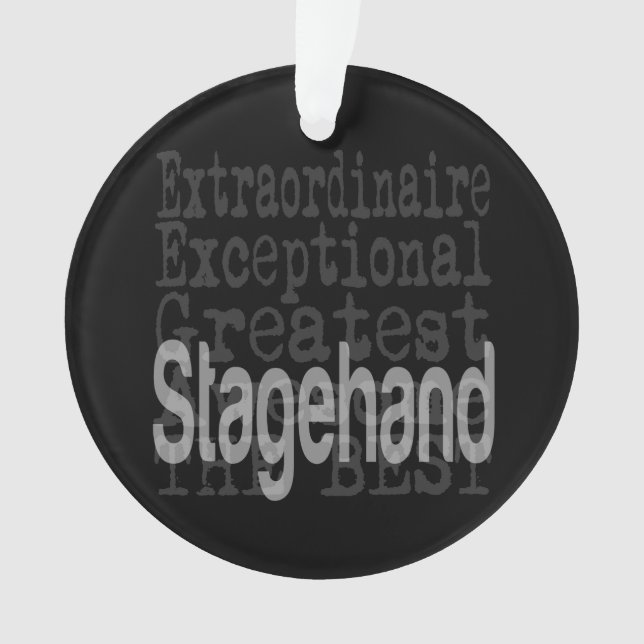 Stagehand Extraordinaire Ornament (Front)