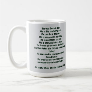 “Stages of a Man’s Life Shirt” Coffee Mug