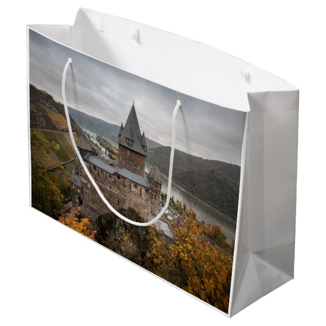 Stahleck Castle Bacharach Germany Large Gift Bag (Back Angled)