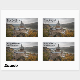 Stahleck Castle Germany Rectangular Sticker