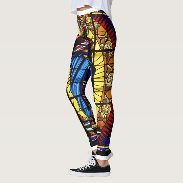 Stain Glass Church Window Leggings (Left)