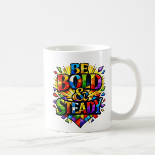 Stain glass design coffee mug