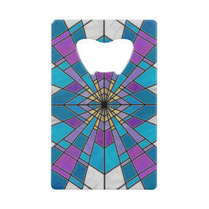 Stain Glass Ray Blue and Purple