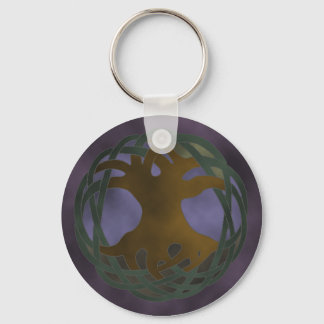 Stain Glass Tree of Life Key Ring