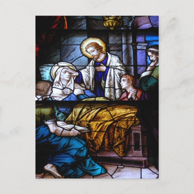stain glass window postcard (Front)