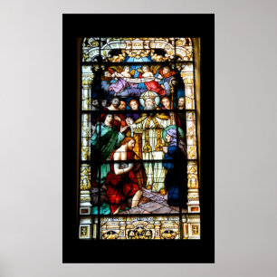 stain glass window poster