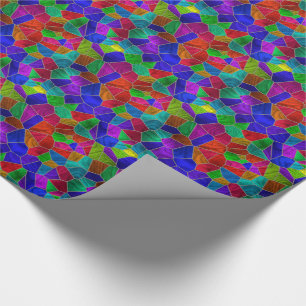 Stained Glass 10A-B Options Wrapping Paper