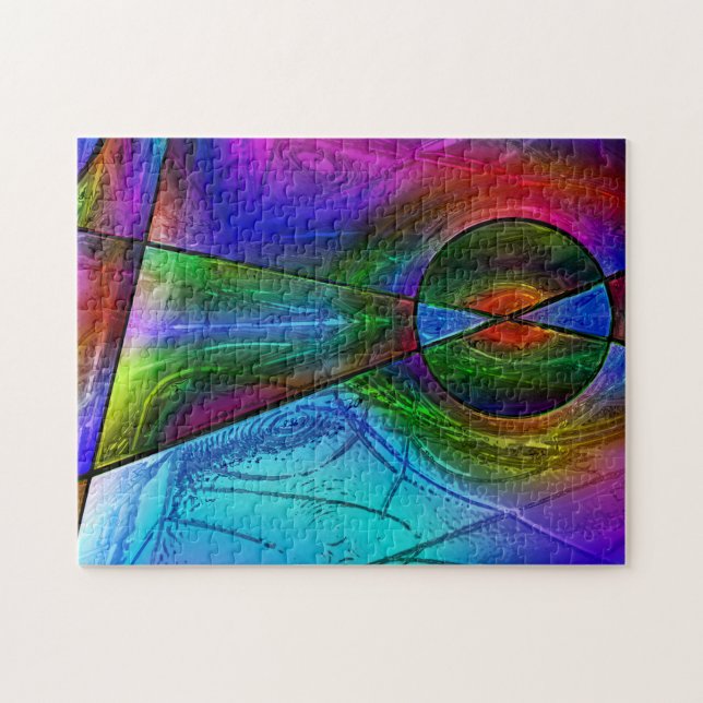 Stained Glass 1 Jigsaw Puzzle (Horizontal)