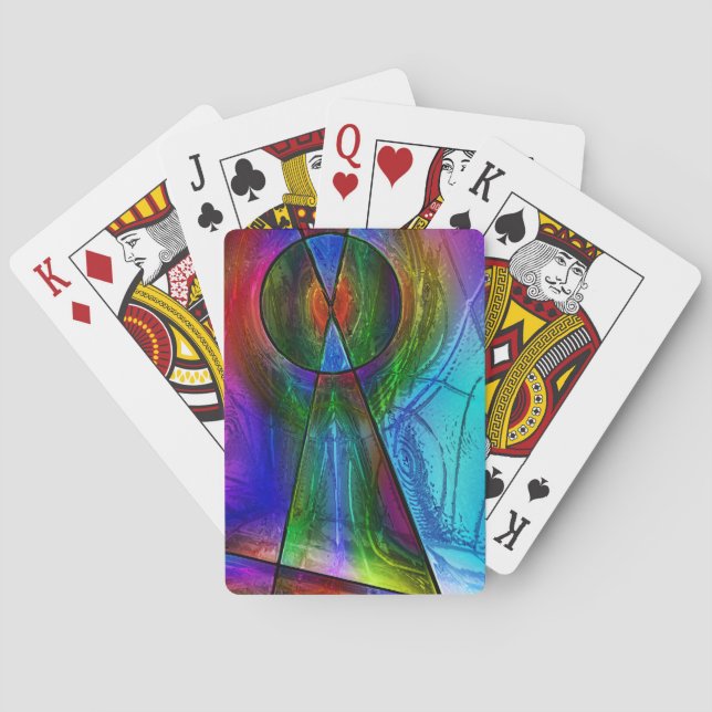 Stained Glass 1 Playing Cards (Back)