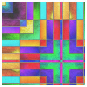 Stained Glass 5 Custom Fabrics Fabric