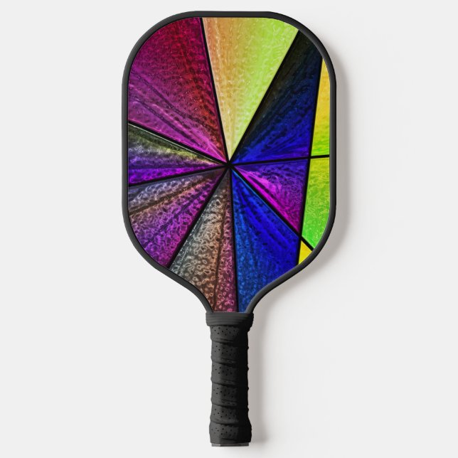 Stained Glass 5 Pickleball Paddle (Front)