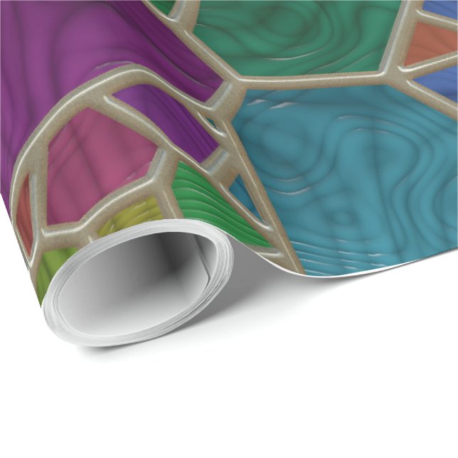 Stained Glass 9 Wrapping Paper (Roll Corner)