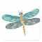Stained Glass & Abalone Shell Dragonfly