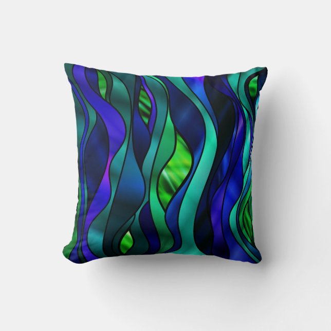 Stained Glass Abstract Cushion (Front)