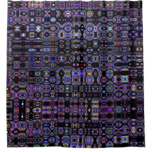 Stained Glass Abstract Shower Curtain