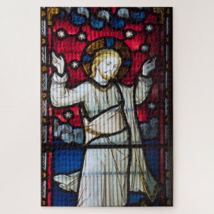 Stained Glass Angel Artwork  Jigsaw Puzzle