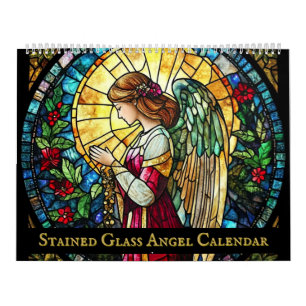 Stained Glass Angel Calendar