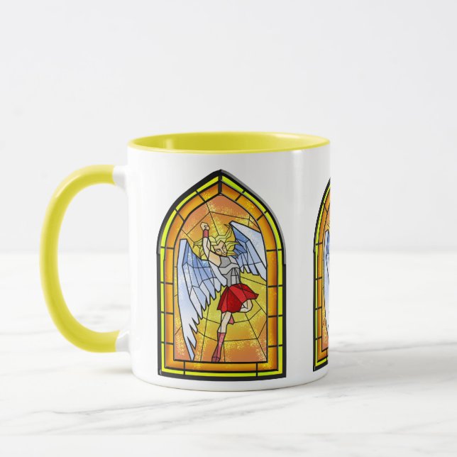 Stained Glass Angel Mug (Left)