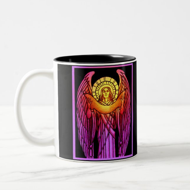 Stained Glass Angel Mug (Left)