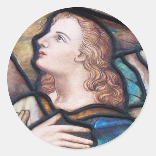 Stained Glass Angel Sticker (Front)