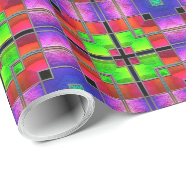 Stained Glass Art 8 Wrapping Paper (Roll Corner)