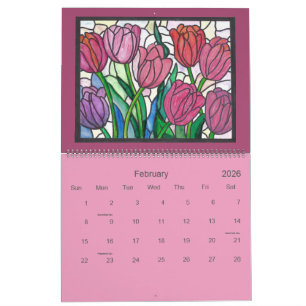 Stained Glass Art Calendar