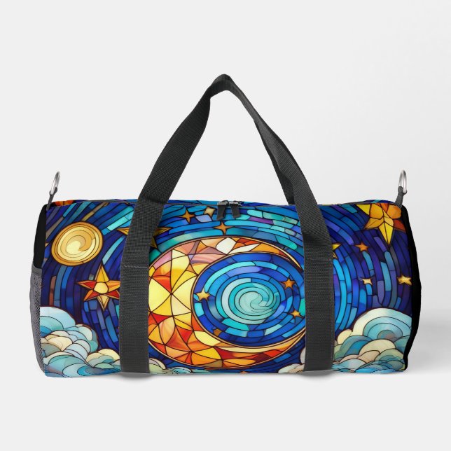 Stained glass art duffle bag (Back)