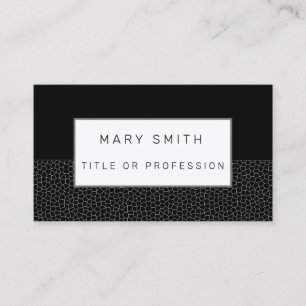 Stained Glass Black Black Business Card