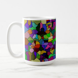 Stained Glass Block Tile 15oz Mug