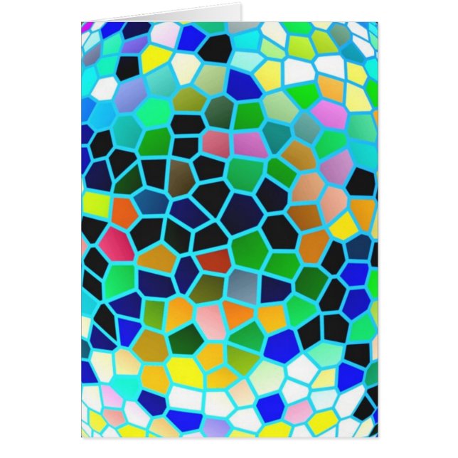 Stained Glass Blue : Artistic Signature Graphics (Front)