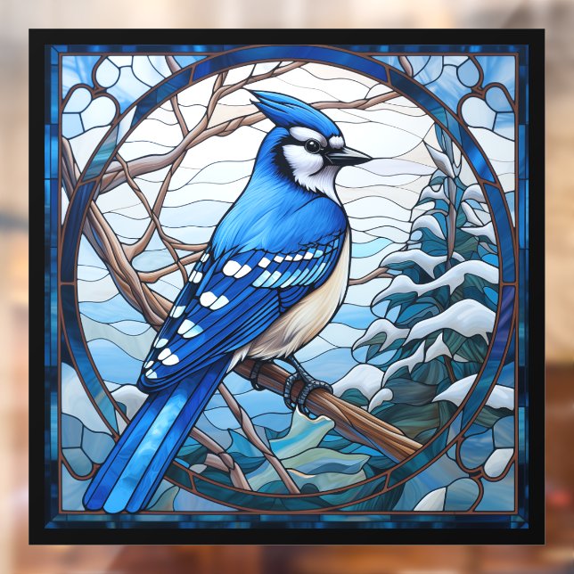 Stained Glass Blue Jay (Sheet 2)